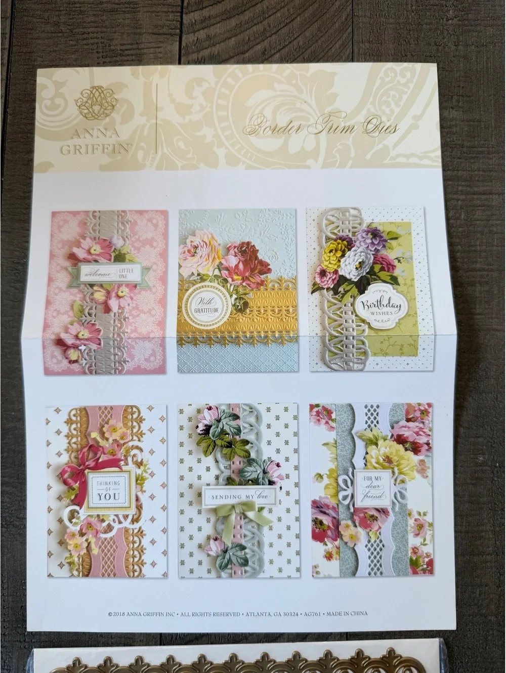 Anna Griffin Border Trim Dies die cut set